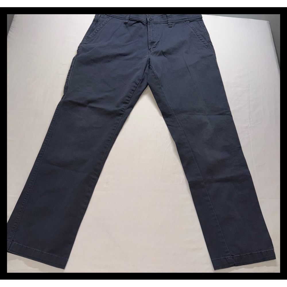 Weatherproof Utility Pants‎ Mens 36x32 Blue Cotton Stretch Workwear Chino